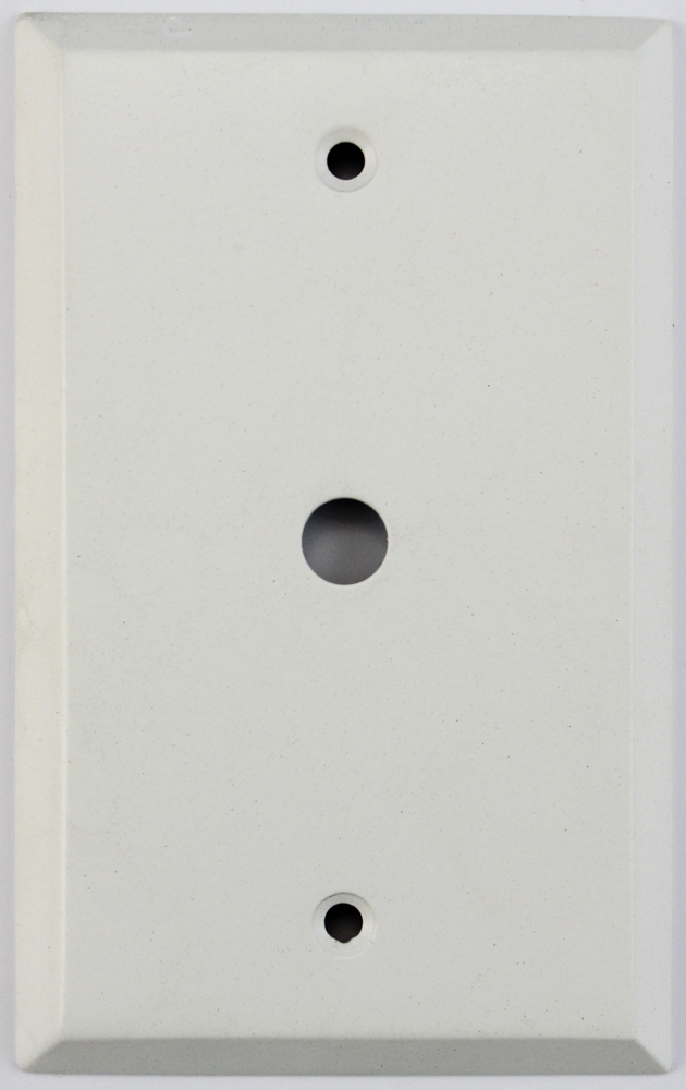 Classic Accents Inc Matte White 1 Gang Cable TV Coaxial Wall Plate