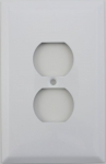 Jumbo White One Gang Duplex Outlet Switch Plate