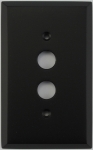Matte Black 1 Gang Push Button Switch Wall Plate