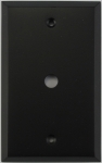 Matte Black 1 Gang Cable TV/Coaxial Wall Plate
