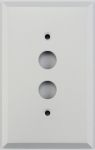 Matte White 1 Gang Push Button Switch Wall Plate