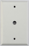 Matte White 1 Gang Cable TV/Coaxial Wall Plate