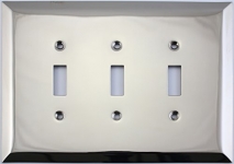 Jumbo Stamped Three Gang Toggle Light Switch Wall Plate