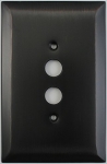 Jumbo Stamped Oil Rubbed Bronze One Gang Push Button Light Switch Wall Plate