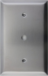 Jumbo Satin Stainless Steel One Gang 3/8" Cable Switch Plate