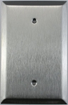Jumbo Satin Stainless Steel One Gang Blank Switch Plate