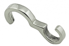 Polished Nickel Thin Profile Hook (011N)