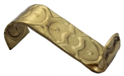 Polished Brass Art Deco Hook (022)