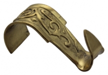 Polished Brass Victorian Hook (066)
