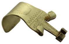 Polished Brass Crown Hook (077)